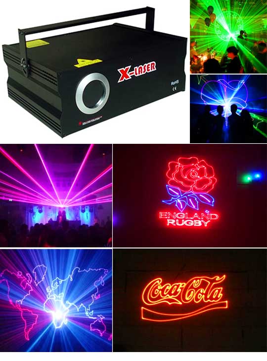 Лазер для создания лазерной анимации Promolaser SHOW RGB 500MW для 400 метров