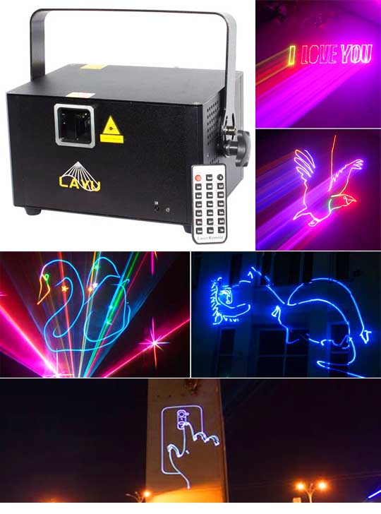 Профессиональный лазер для лазерной анимации LAYU AP25RGB Pro Max