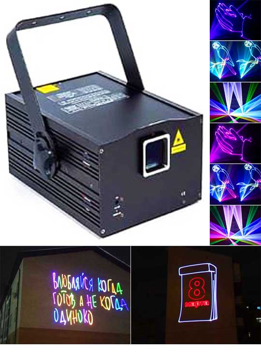 Недорогой лазер для лазерной анимации Promolaser STAGE4 GRAPH SD 3DA 1500RGB
